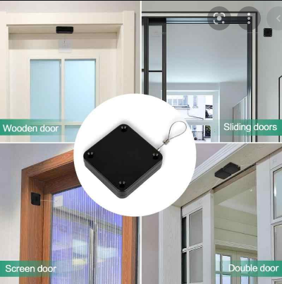 Durable door closer device for home and office security and convenience