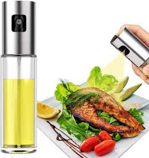 Refillable kitchen oil sprayer with fine mist for food preparation