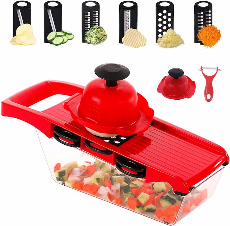 manual mandolin slicer vegetable cutter with stainless steel blades for kitchen use Pakistan