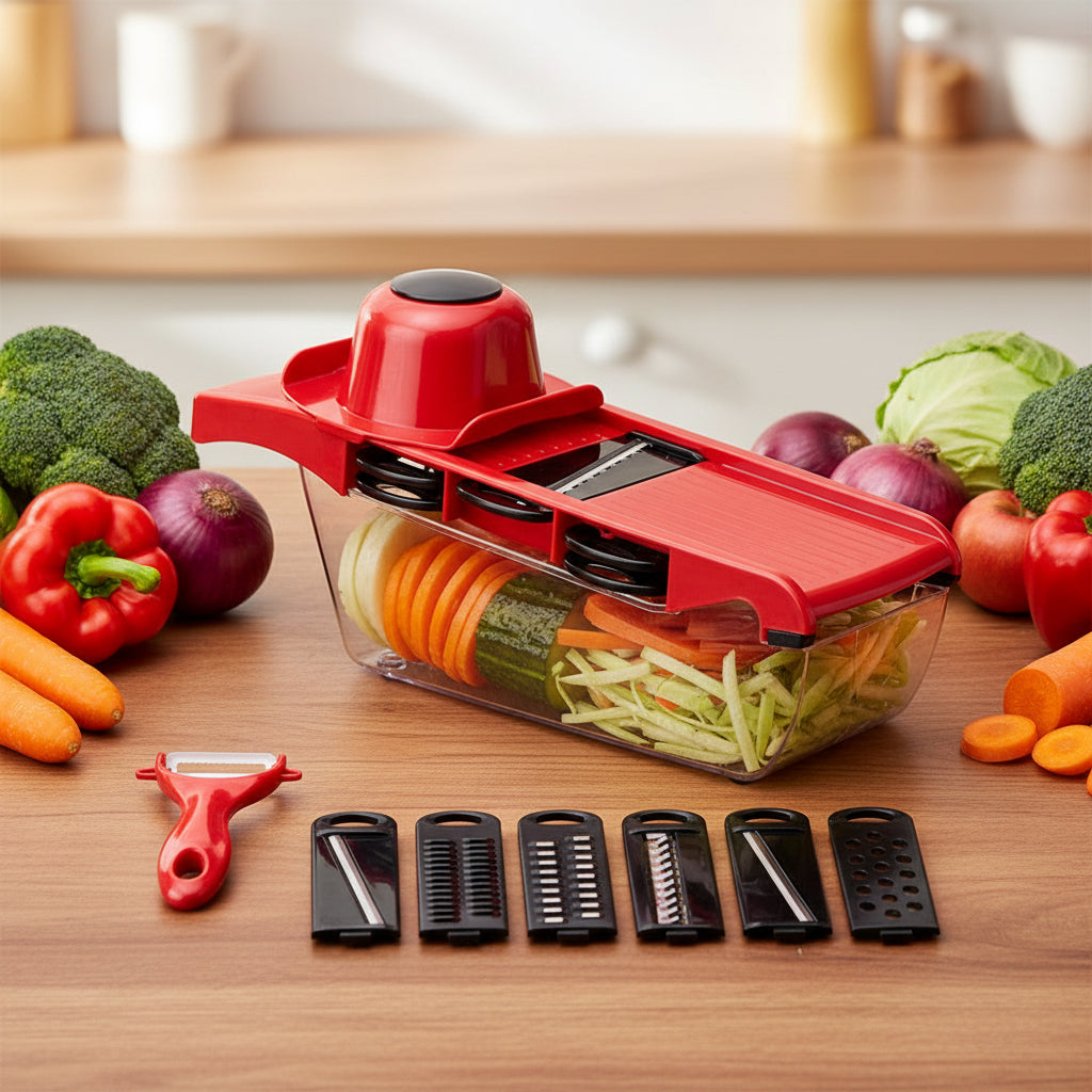 multifunction vegetable cutter slicer 10 in 1 with potato peeler and grater pink colour