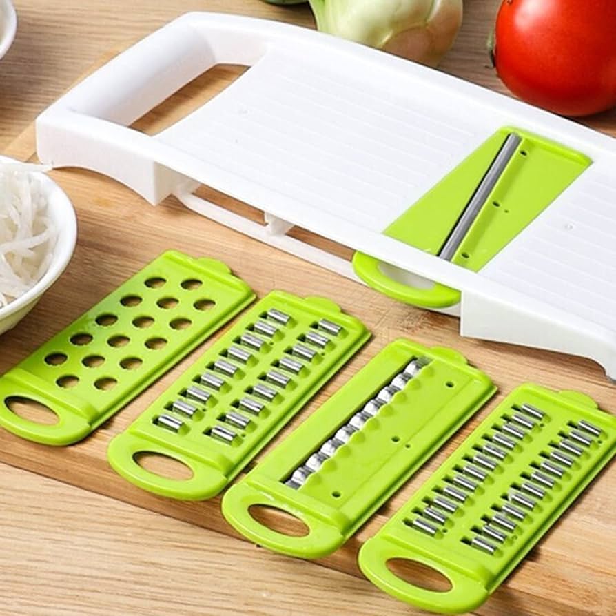 5 in 1 Vegetable Cutter | Multi-functional Stainless Steel Vegetable Cutter & Slicer