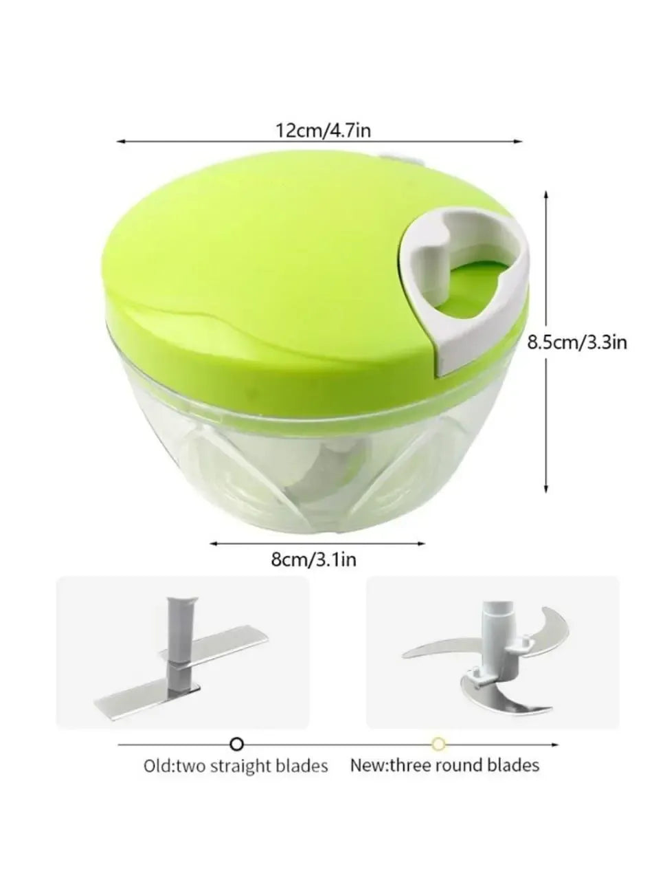 manual pull string food chopper grinder slicer for kitchen vegetables and fruits multi use tool
