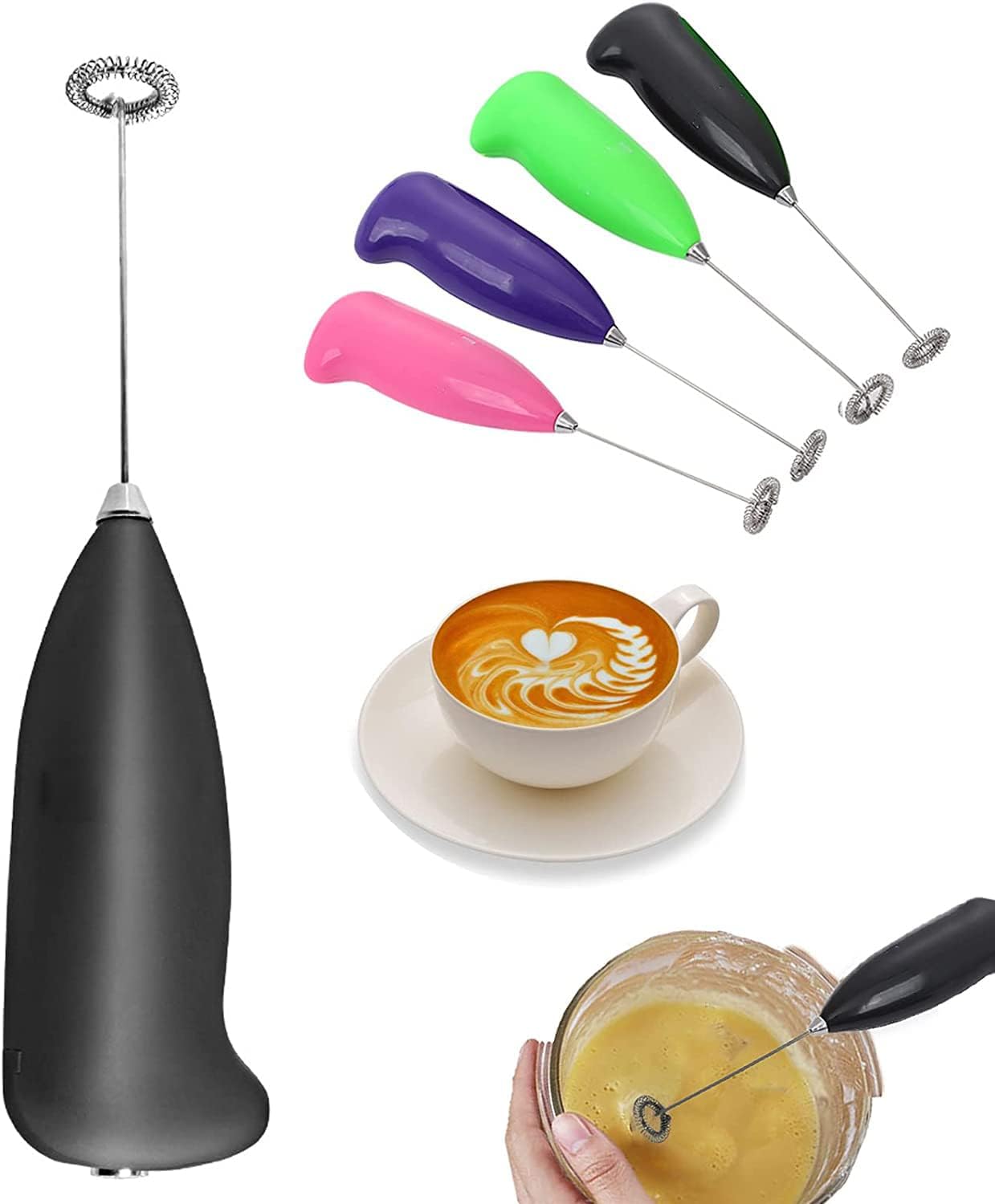 Electric milk frother for coffee and milk foam in Pakistan kitchen