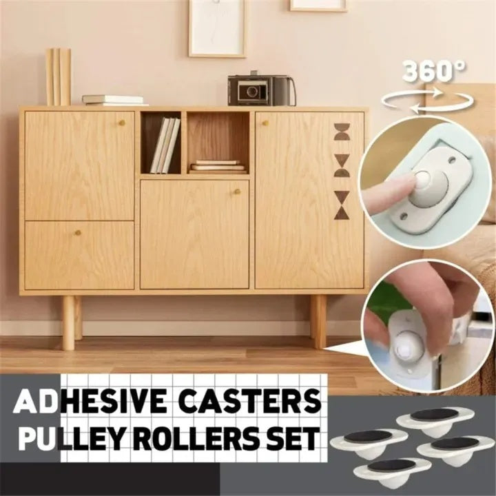 Mini swivel caster wheels attached under storage box for easy movement at home Pakistan