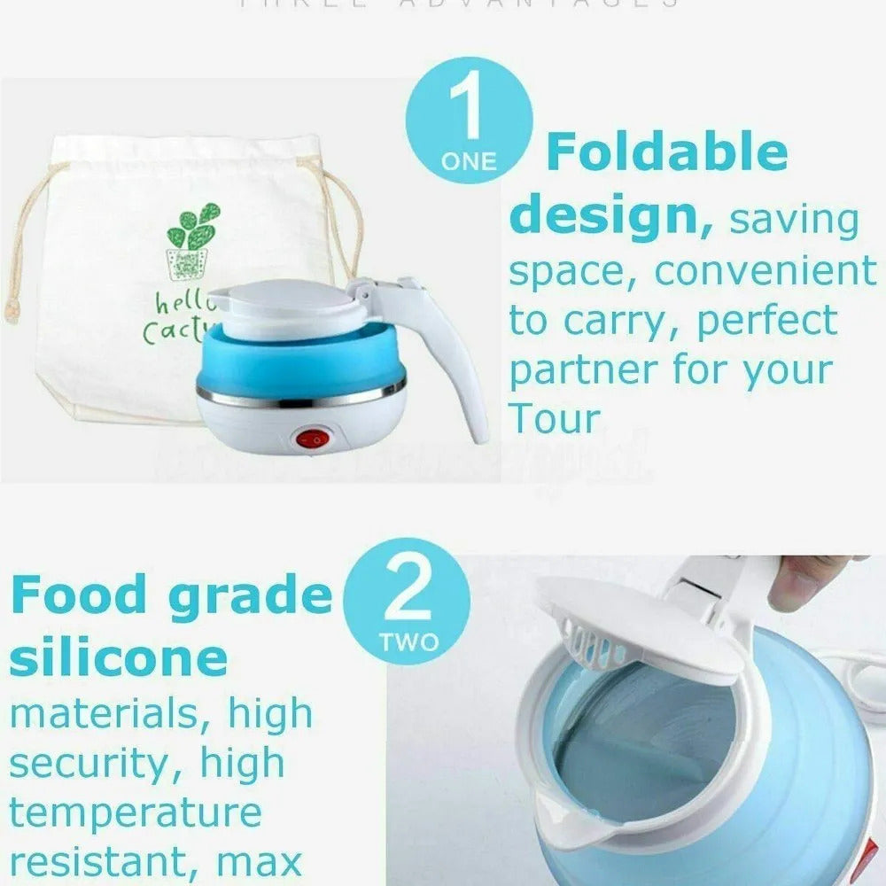 Small portable water kettle perfect for making tea coffee and instant noodles in Pakistan