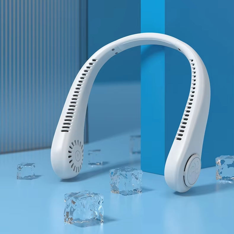 Hands free wearable neck fan for summer heat and travel راحت solution Pakistan