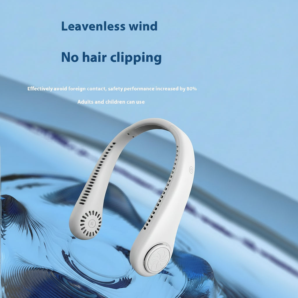 Hands free wearable neck fan for summer heat and travel راحت solution Pakistan