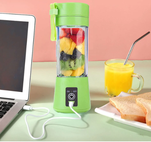 Handheld juicer blender with USB charging for outdoor and home use