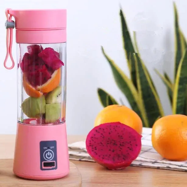 Portable USB rechargeable blender for making fresh juice and smoothies at home in Pakistan