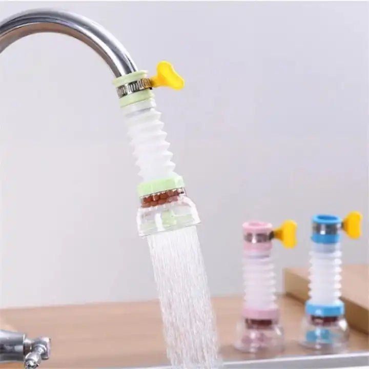 Kitchen faucet splash filter with 360 rotating nozzle for water saving use in Pakistan