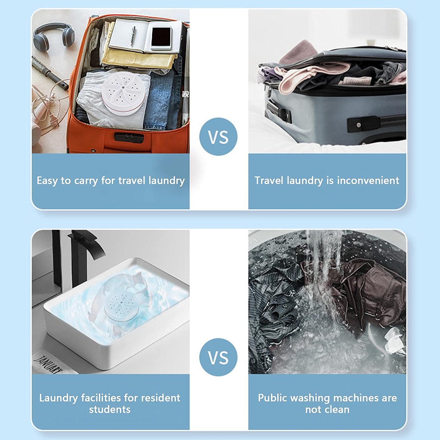 Compact turbo washer cleaning clothes easily for hostel and travel use Pakistan
