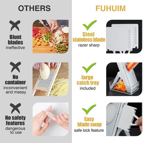 Kitchen vegetable slicer and grater for onion, cucumber and potato cutting