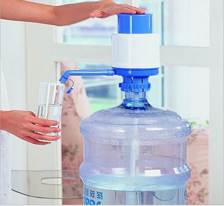 Manual hand press water dispenser pump for 19 liter bottle in Pakistan home