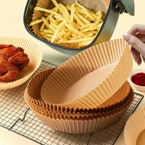 Disposable air fryer plates for baking frying and roasting food easily