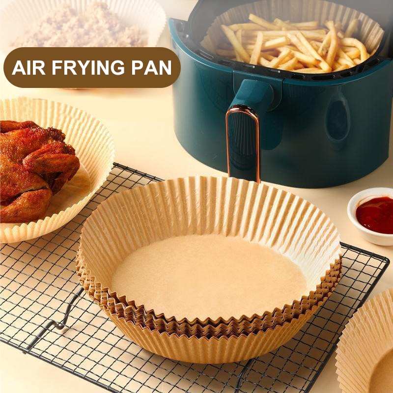 Non stick air fryer paper liners perfect for oil free cooking at home