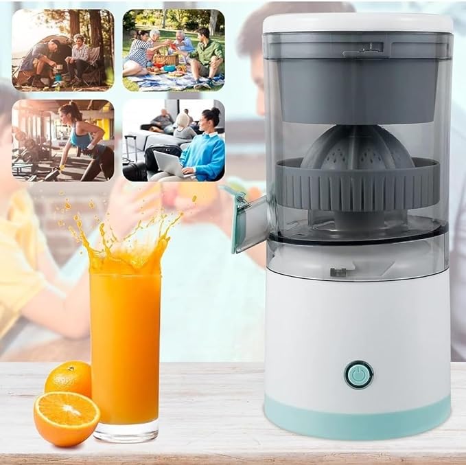 Portable electric citrus juicer for orange and lemon juice in Pakistan kitchen