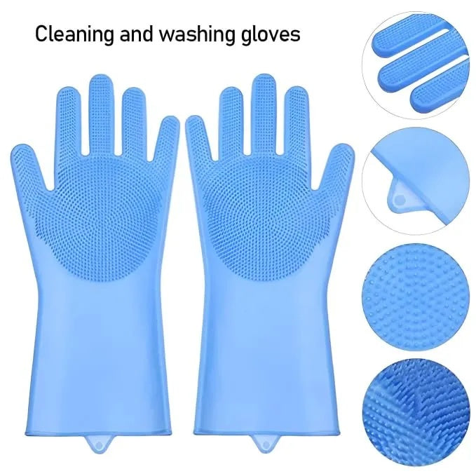 Easy to use non slip dishwashing gloves for daily cleaning tasks at home