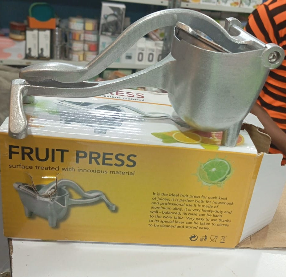 Stainless Steel Lemon &amp; Orange Clip Handheld Fruit Juicer – Manual Citrus Squeezer for Kitchen Use