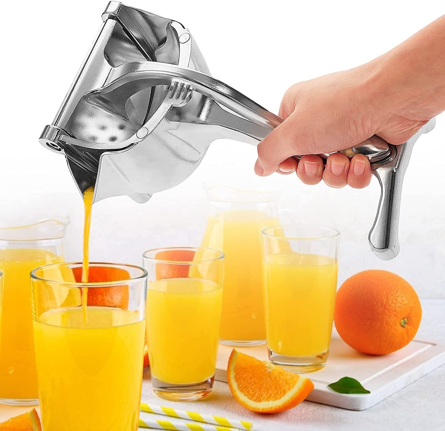 Stainless steel lemon and orange squeezer manual juicer for kitchen use in Pakistan