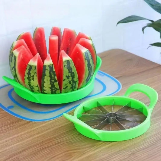 Stainless steel watermelon cutter slicer for easy fruit cutting in Pakistan kitchen