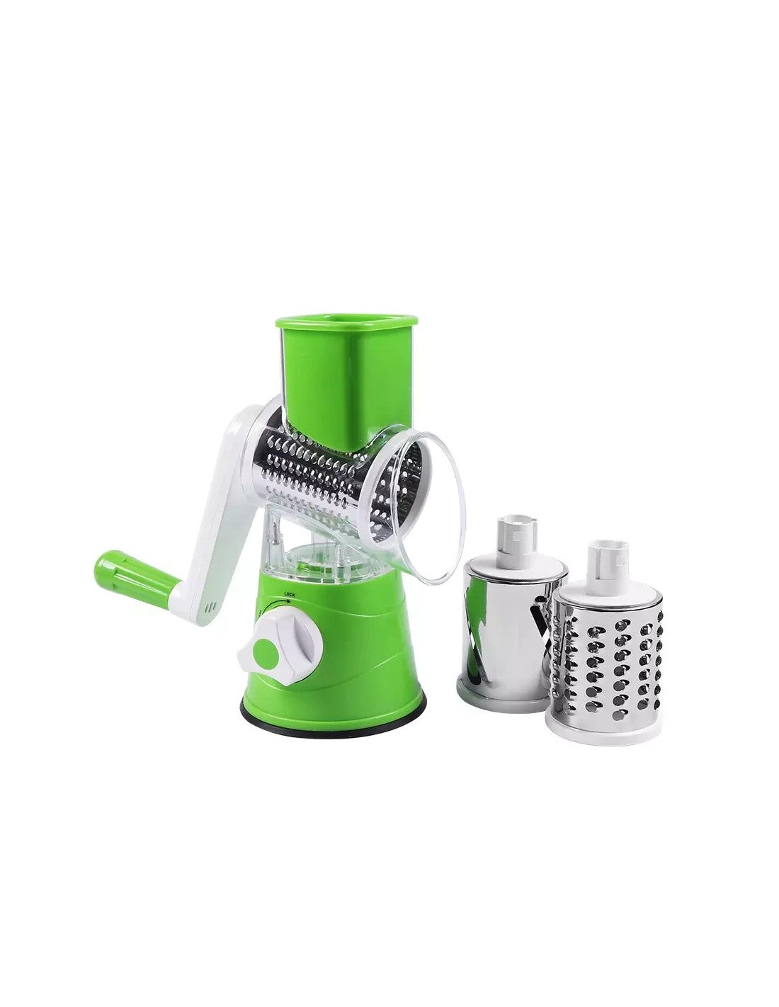 Hand operated drum grater for cheese vegetables and fruits easy kitchen tool