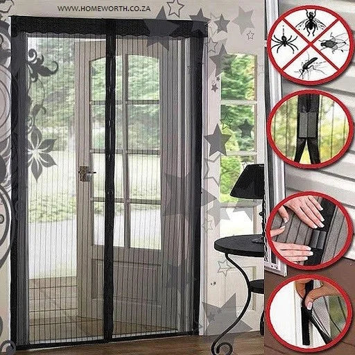 Two panel mosquito curtain for door suitable for home use Pakistan