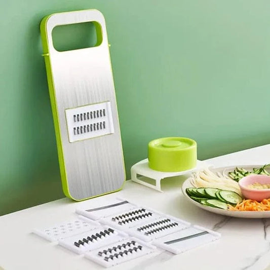 5 in 1 Vegetable Cutter | Multi-functional Stainless Steel Vegetable Cutter & Slicer