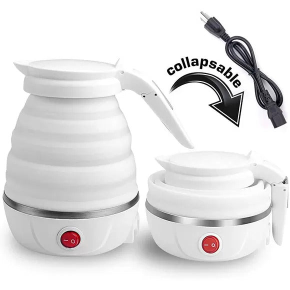 Collapsible electric kettle with modern design ideal for students and travelers