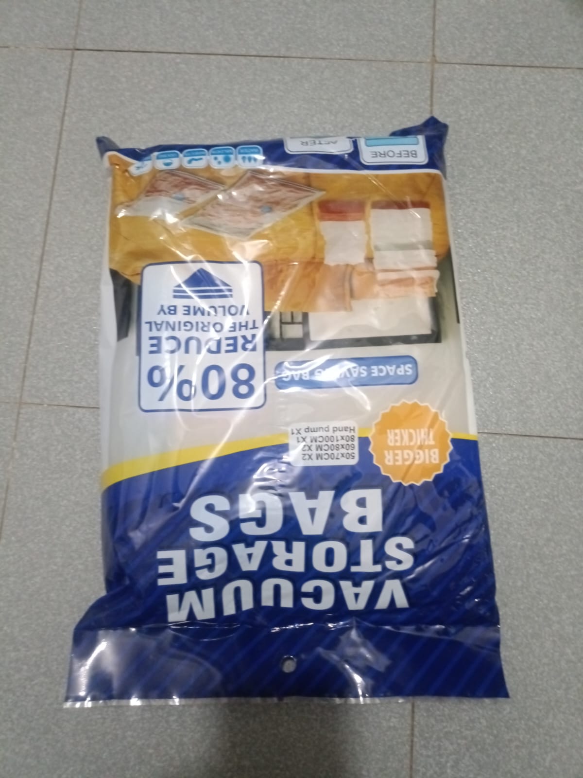 Vacuum Storage Bags Space Saving Clothes Storage Bags with Air Tight Seal
