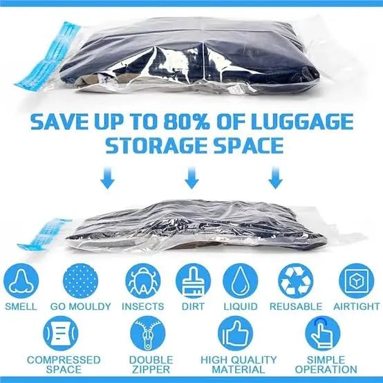 Clothes organizer vacuum bags for travel and home storage in Pakistan