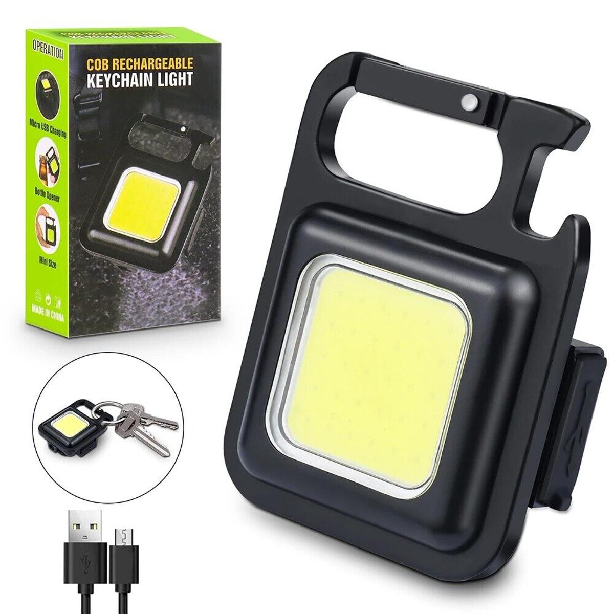 COB keychain flashlight mini LED torch with key ring for daily use in Pakistan