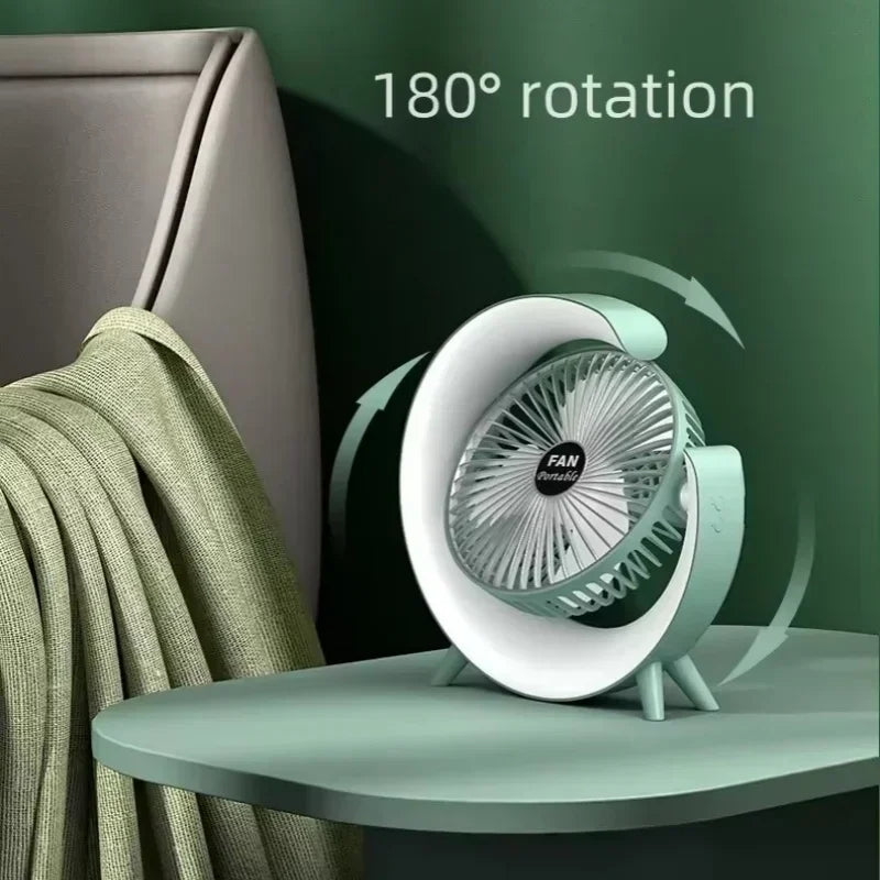 Portable USB desk fan with quiet cooling for home and office use in Pakistan