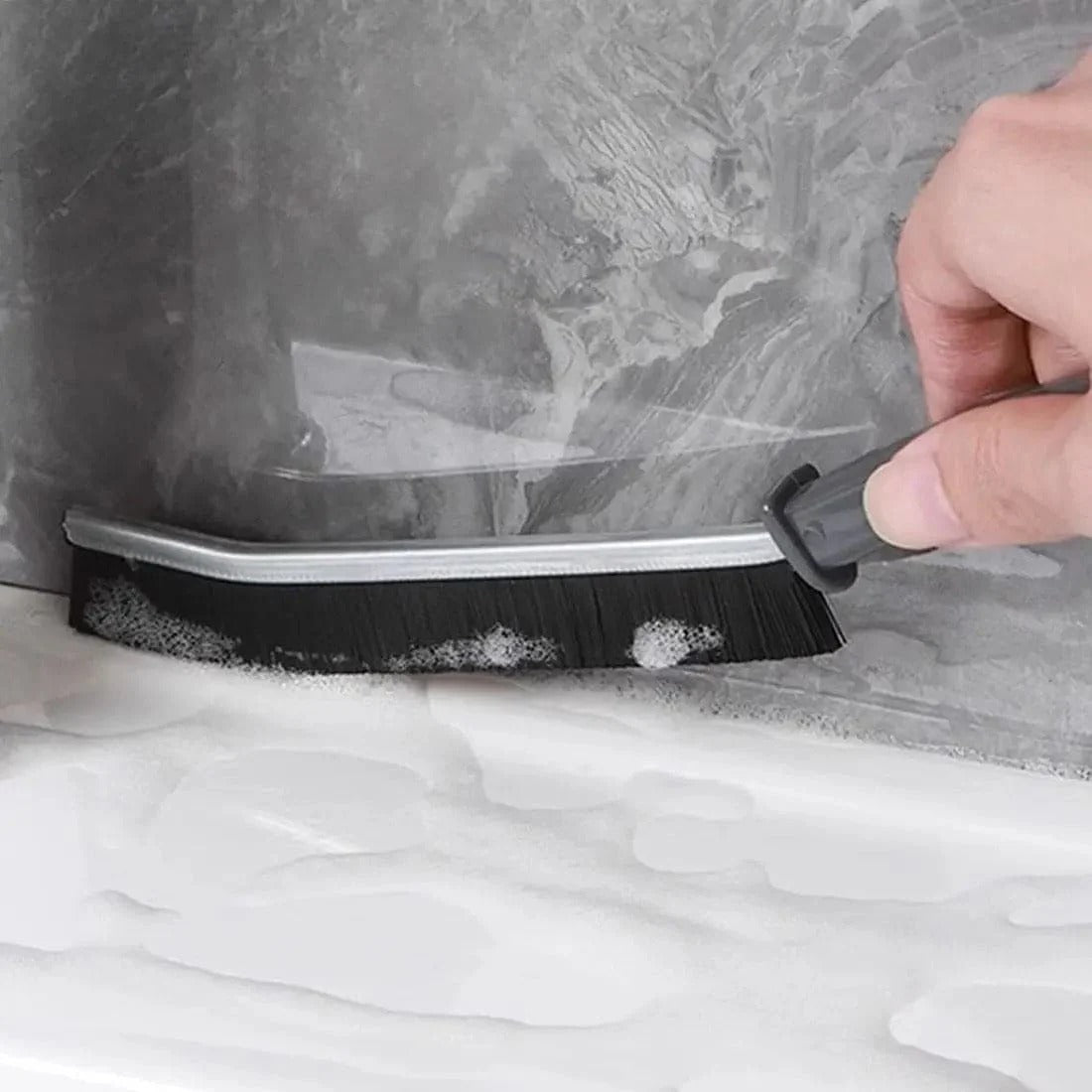 Bathroom tile gap cleaning brush for deep cleaning grout and edges