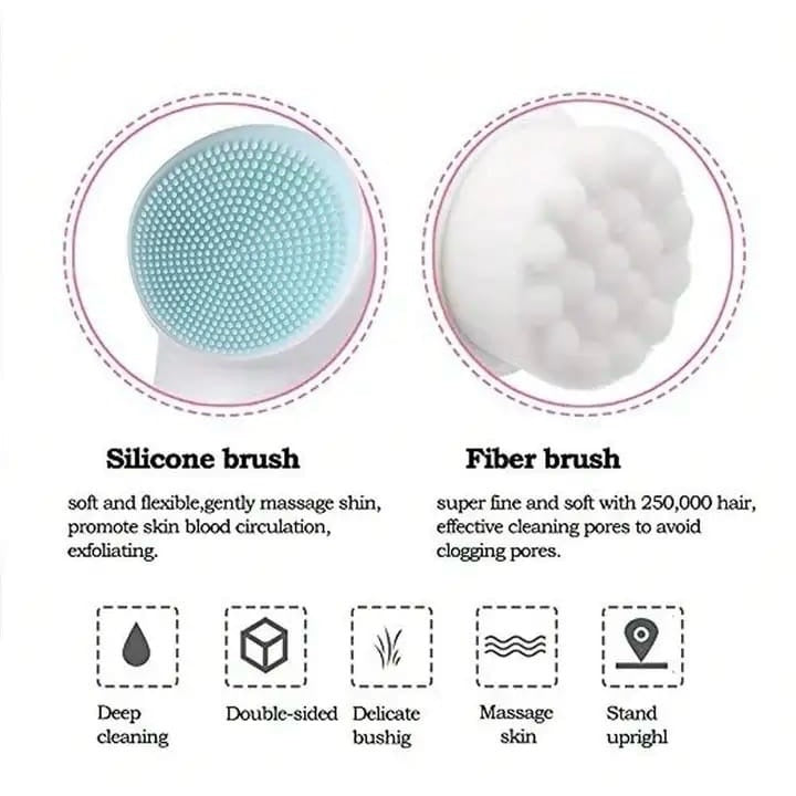 Gentle face cleaning brush for removing dirt oil and blackheads daily use