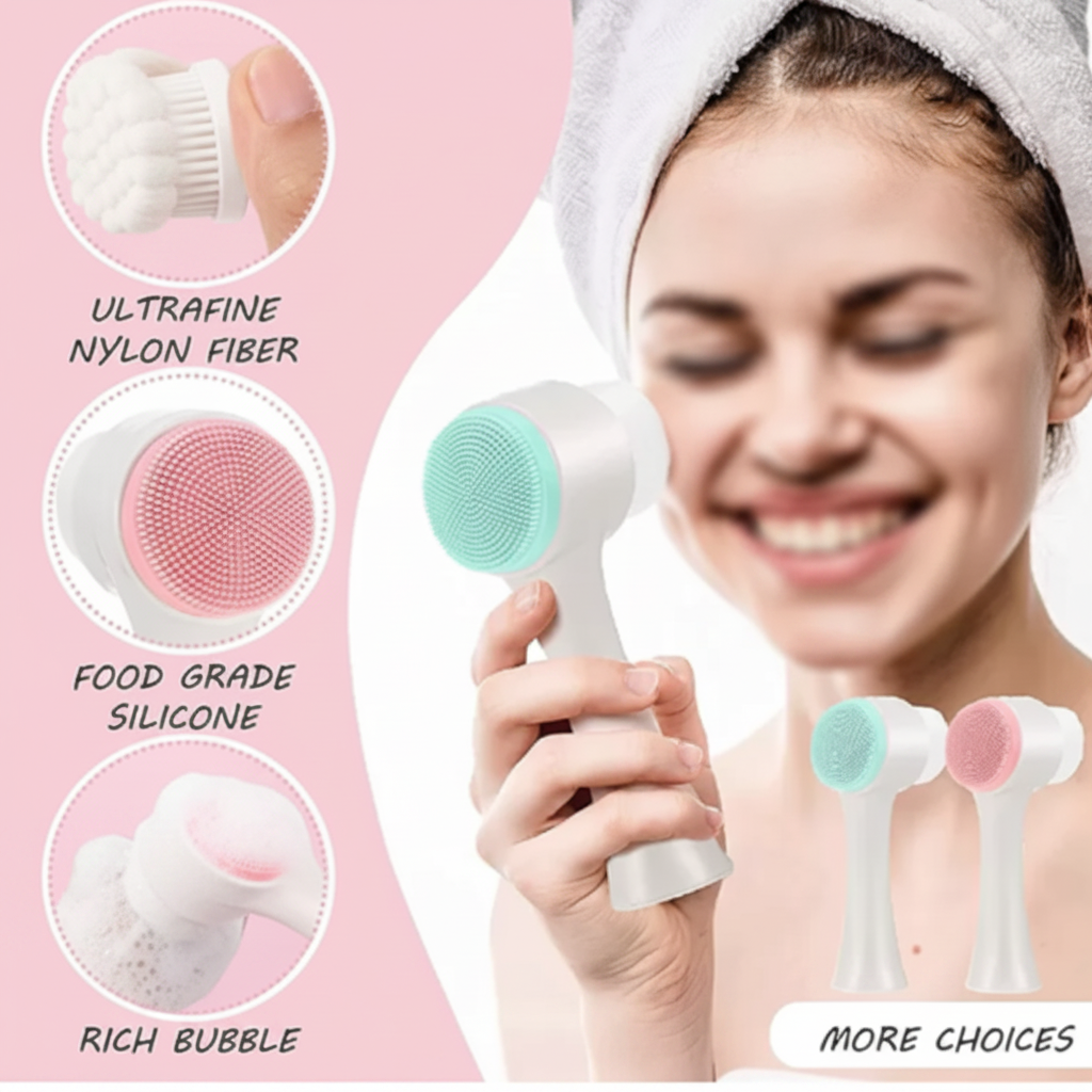 Skincare facial brush for acne prone skin and daily face cleansing Pakistan