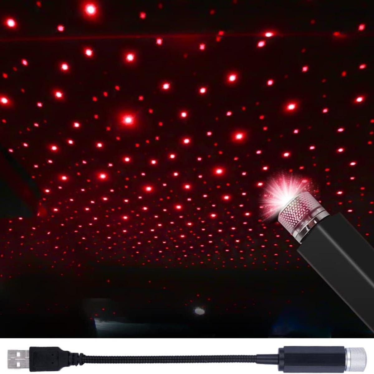 compact USB galaxy projector light for car dashboard and roof decoration