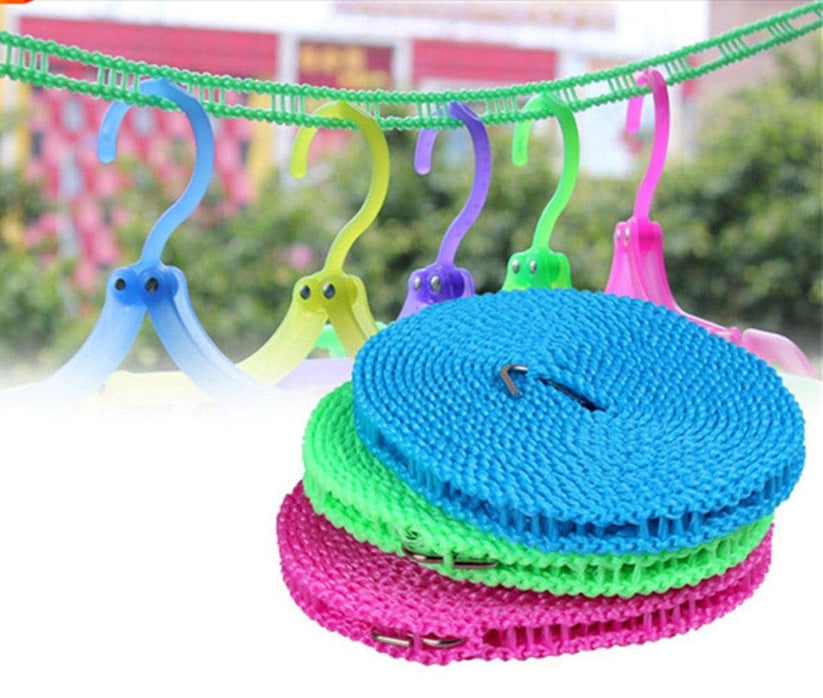 Strong laundry rope for indoor and outdoor use for drying clothes easily