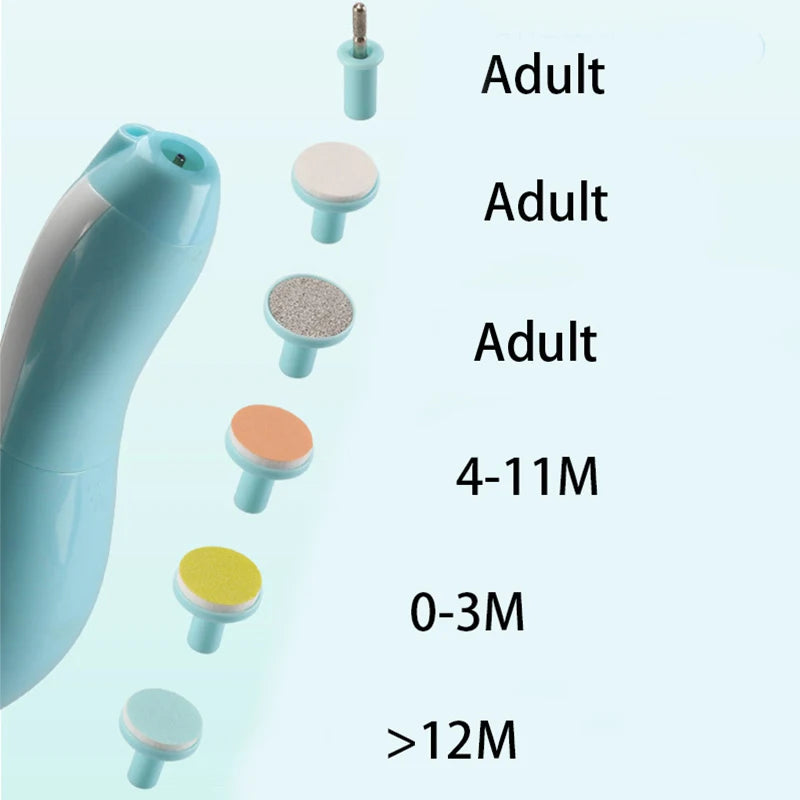 Portable baby nail trimmer for infants with smooth and quiet operation