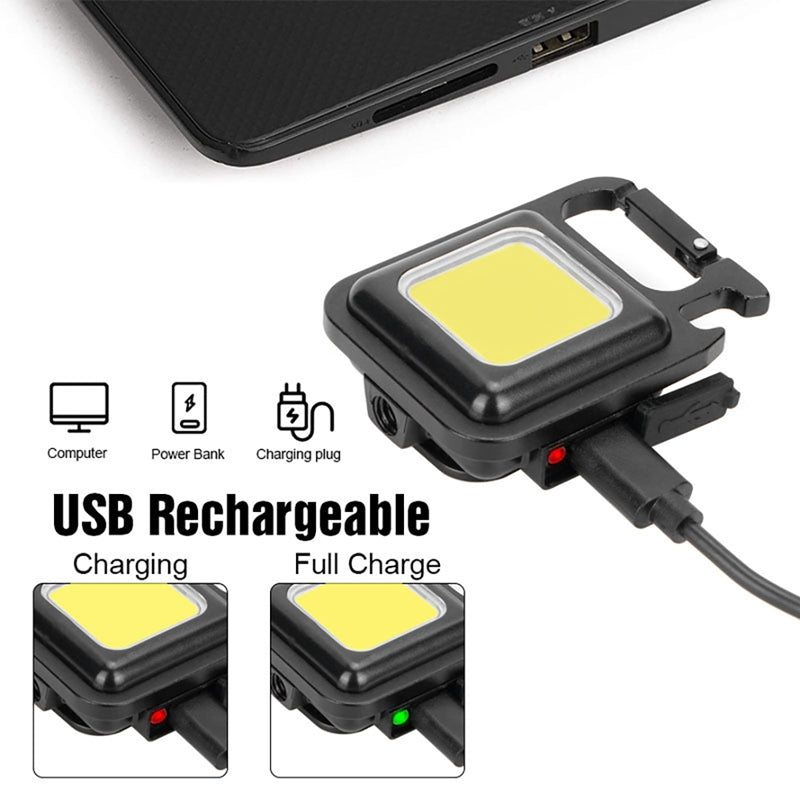 Bright COB keyring torch lightweight and easy to carry for home and travel