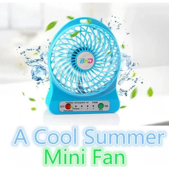 USB powered mini fan for office desk and home use in hot weather Pakistan