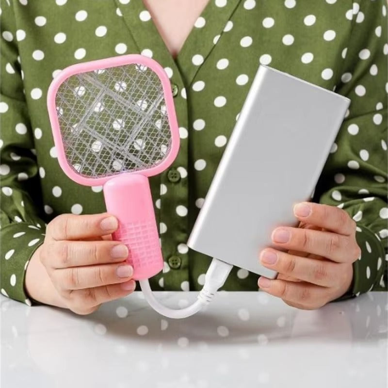 Mini Mosquito Zapper Electric USB Rechargeable Portable Mosquito Killer Racket