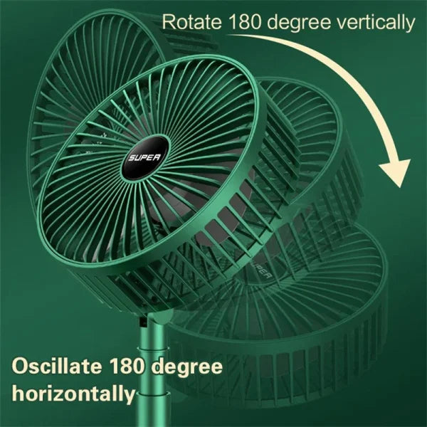 Compact adjustable fan for travel and home cooling solution in Pakistan