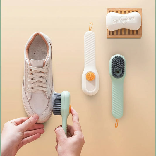 Shoe cleaning brush for sneakers and sports shoes used at home in Pakistan
