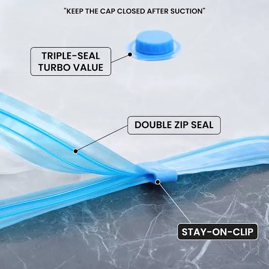 Vacuum Storage Bags Space Saving Clothes Storage Bags with Air Tight Seal